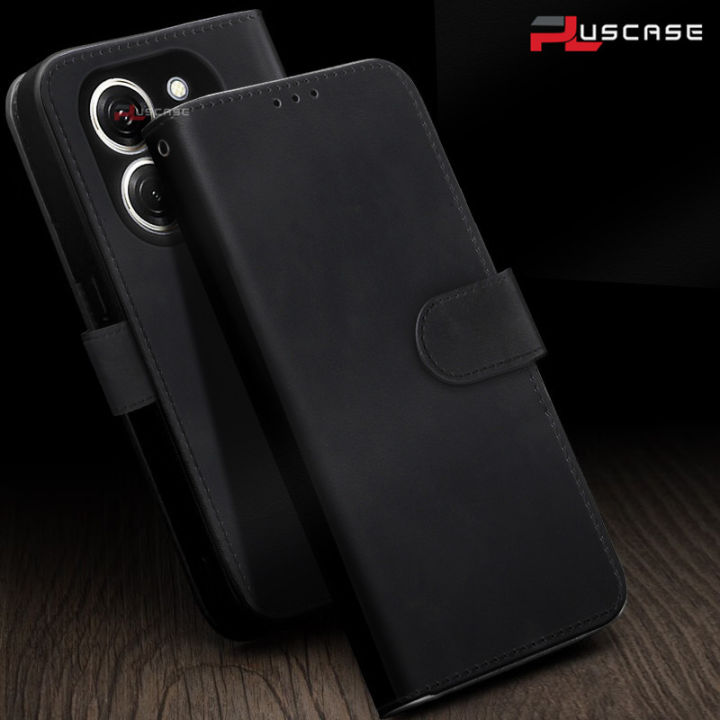 PlusCase for Tecno Spark 20 Pro Full Protection Wallet Stand with Credit Card Slots Shockproof Flip Case