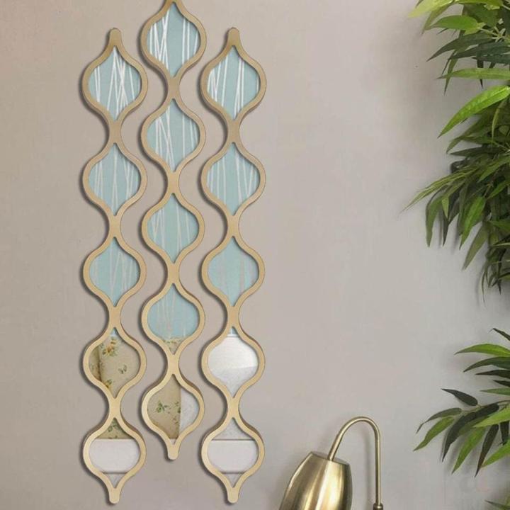 3 Piece New Design Tear Drop Wall Mirror For Home And Office Decoration