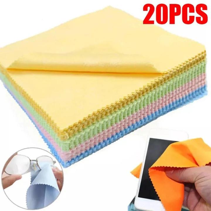 Micro Fibre Cleaner Cloth For Glasses Phones Tablets Pack of 20/10
