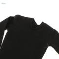 1/6 Scale Men's Long Sleeves T-shirt For 12" Action Figure Body Toys - Black. 