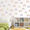 JAERBEE Rainbow Bedroom Decor for Girls Colorful Rainbow Wall Decals Room Decor for Kids Nursery Bedroom Decorations 144 Pieces. 