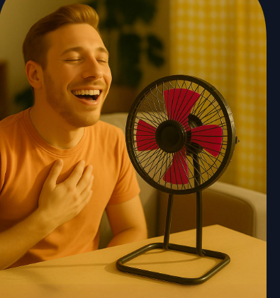 Small Table or Wall Fan - Steel Body Fan - Size 9 Inch-DC 12V