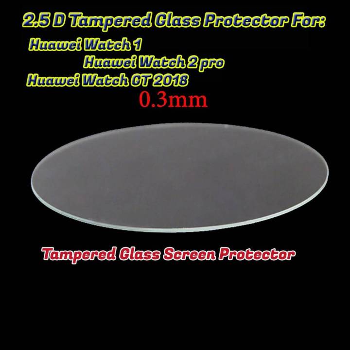 2.5D High Quality Tampered Glass Screen Protector For HUAWEI WATCH GT 2018 & HUAWEI WATCH 1, Huawei Watch 2, 2Pro Smart Watch