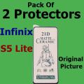 Infinix S5 Lite Matte Ceramic Sheet Protector for Gaming , Pack of 2 Protector. 