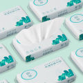 Yuan Cui 1 pack of 40 pull-out moisturizing tissues with cream moisturizing factors, soft and gentle pull-out tissues for babies' mouths and noses.. 