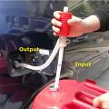 Portable Manual Hand Siphon Syphon Oil Water Petrol crude oil engine Fuel Liquid Transfer Pump Pipe. 