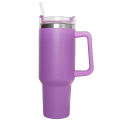 40 oz Insulated Tumbler Thermos Flask with Straw & Lid – Stainless Steel Double-Walled Thermal Mug for Hot & Cold Beverages, Ideal for Travel, Gym, and Outdoor Use. 