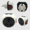 Universal Multi Travel Adapter in Different Design Shape and Multi Color 3 In 1 Extension Power Adapter Extension Lead  180 Degree Rotating Wall Socket Multi Plug  Shoe US UK AU EU Socket Converter Switch Light Plug Power Plug Flat and Round Pin Adapter. 