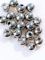40grams of Premium Gold and Silver Spacer Beads for DIY Jewelry & Crafting, 8mm/5mm/3mm Sizes. 