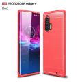 Motorola Edge Plus/Edge + Case Shock-Proof Carbon Fiber Slim Fit Soft TPU Smooth Flexible Protective Bumper Phone Cover Moto Edge +. 