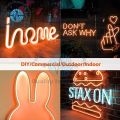 1 Meter DC 12V Orange Neon Flexible Strip Light Rope Light Waterproof For Indoor Outdoor Decoration In Pakistan. 