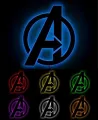 3D Avengers Wall Lamp, LED Gaming Room Wall Décor. 
