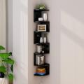 PAKWOOD 7 Layer DIY Wall Mounted Shelves  Wall Mounted Corner Storage - Bookshelf. 