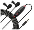 LensGo LYM-DM1 Double Mini Omni-directional Lavalier Condenser Microphone. 