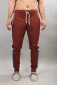 Brown Cotton Side Stripe Casual Zipper Trouser For Men Street wear. 