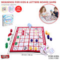Sequence For Kids & Letters A to Z Board Game For Childern, Teen Develop Logical Thinking Skills 55207, 55208. 
