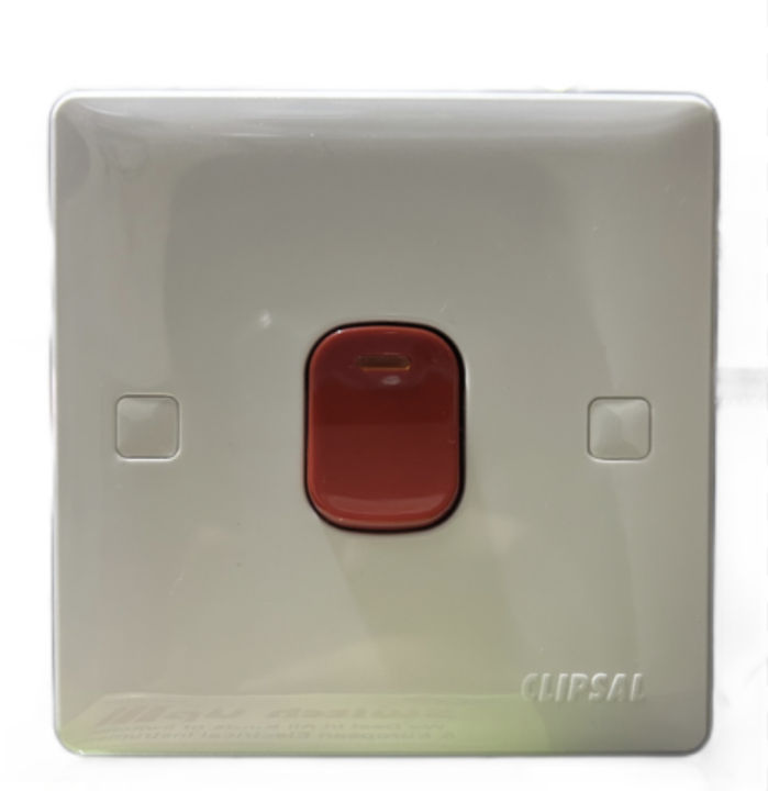 clipsal 45Amp main switch with neon, power switch for AC, motor, or heavy machinery