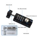 Password Lock Black Bolt Metal Door Latch Anti-Theft Safety Combination Digit Padlock Outdoor Home Wood Gate Hardware. 