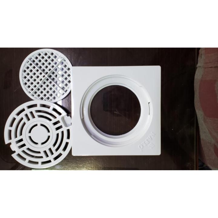 Bath Drain 6x6" Grid Mesh Jaali ABS Plastic Square Bathroom Drain ...