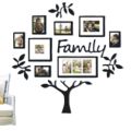 3D Wooden Wall Family photo/picture Tree With Picture Large Size Frames, Wooden Family Tree Photos Frame, Modern home decor Home Decore Stylish Wall Design Home Decoration Wall Hanging Wall Art For Gifts. 