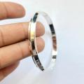 Sterling Silver Punjabi Kada Silver Kada / silver Bracelet For Man & Boy. 