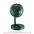 Desktop Foldable Fan 2000mAh USB Rechargeable Portable Desk Fan Outdoor Camping Mini Floor Fan 4-Speed Home Silent Electric Fan. 