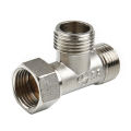 Toilet Copper T-Adapter G1/2 T-Valve Diverter Valve Three Way Device Hole Water Pipe For Bath Bidet Sprayer Shower Home Improvem. 