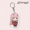 Japan Anime DARLING In The FRANXX Keychain 02 ZERO TWO Cosplay Cute Pendant Men Women Key Chain Car Bag Jewelry Accessories Gift. 