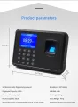 Imported Professional Biometric Fingerprint Time Attendance Machine Clock Recorder Employee Digital Electronic English Voice Reader Machine . No Need Software.. 