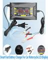 12V 6A Smart Fast Battery Charger For Car Motorcycle LCD Display. 