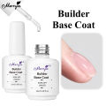 Monja 1pc 15ml Nail Art UV Gel Base Varnish Top Coat LED Lamp Light Cure Drying Soak Off Reinforce Salon Home DIY Manicure Design Tools Devices White Bottle. 