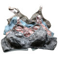 Pack of 4 Printed Bras for Women Cotton Bra for Ladies in Random Colors Fits B-Cup Wireless Bra for Girls Printed Bra Undergarments - Bilal Online. 