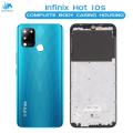 Infinix Hot 10s Housing Middle Frame With Side Button and Camera Lens Complete Body Casing Replacement For Hot 10s - Blue. 