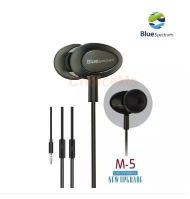 Original Blue Spectrum M5 / M-5 / M 5 Handfree Stereo Earphones High Base HandsFree EarPhone / handfree for gaming  / handfree for pubg with mic / best fo gamers