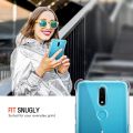 For Nokia 2.4 Back Cover Shockproof Transparent Soft TPU Silicone Protector Phone Case with Shock Absorption Bumper Corners. 