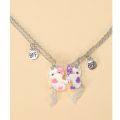 2Pcs/Set Kitty Magnet Best Friend Girlfriends Necklace Pendant for Women Girl. 