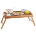 BAMBOO WOOD BED TRAY USEFUL BREAKFAST LAPTOP DESK TEA FOOD SOFA BED TRAY PICNIC STUDYING TABLE. 