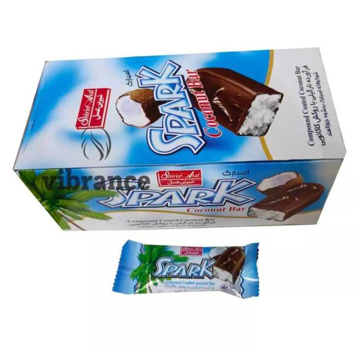 Spark Coconut Bar Chocolate like Bounty - 30 Chocolates of 18gms - Imported Chocolate