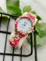 GENEVA Floral Chain Watch For Women & watch for girls. 