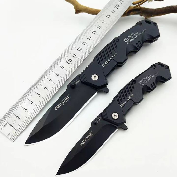 Outdoor Folding Knife High Hardness Saber Portable Self-Defense a Folding Knife Wild Portable Survival Life-Saving Knife Mini Tactical Knife