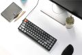 Keychron K6 Hot Swappable Wireless Bluetooth 5.1/Wired Mechanical Gaming Keyboard, 65% Compact 68-Key RGB LED Backlit N-Key Rollover, Aluminum Frame for Mac Windows Gateron G Pro Blue Switch. 