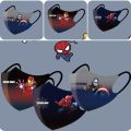 10pcs New Sun Protection Children'S Mask Captain America Student Spider Man Face Shield Dust Prevention Anti-UV Face Mask. 