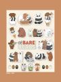 We Bare Bears Aesthetic Cute Journal Sticker Sheet. 