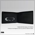 Premium Leather Wallet - 12 Pockets, Compact, Durable, Ideal for Gifts - Genuine Leather Men's Purse - Matte Black Wallet - Bifold [Compact Size]. 