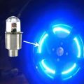 1Pcs LED Bike Motorcycle Wheel Tire Lamp/ Car Wheel Spoke Light Valve Caps/ Colorful Flash For MTB Road Bike. 