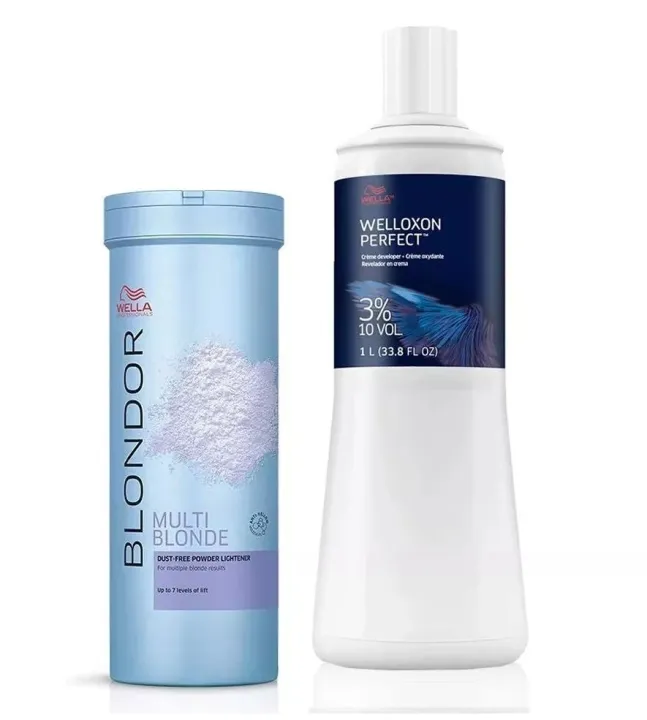 Wella%20Blondor%20Powder%20Multi%20Blonde%20&%20Wella%20Liquid%20Developer%2020%20Vol%20Set%20-%20Image%202