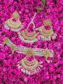 JEWELLER New Jewelry Set For Woman Pearl Golden Necklace Earring Jhumka Set For Woman Girl. 