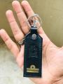Leather key chain / Pak navy logo embossed / shiny touch / pure leather / Unisex / steel ring & steel carrier / easy to carry / solid color / water resistant. 