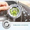 Kitchen Water Sink Filter Sink Mesh Strainer Kitchen Tool Stainless Steel Bathroom Floor Drain Cover Shower Hair Catche Stopper Slag Filter Bath Basin Drain Filter Portable Waste Collector Bathroom Water Strainer. 