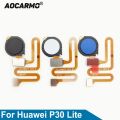 Aocarmo Home Button For Huawei P30 Lite / Nova 4e Touch ID Fingerprint Sensor Flex Cable Replacement Part. 